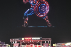 Captain America Made with drones